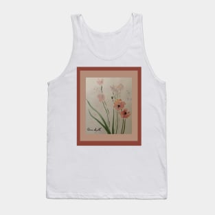 Pinkish Flowers Tank Top